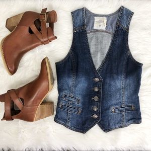 H&M Denim Vest Size small